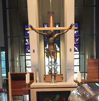Mary Mother of Mercy Church Crucifix